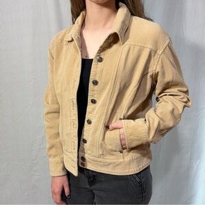 Women's Tan Corduroy Jacket